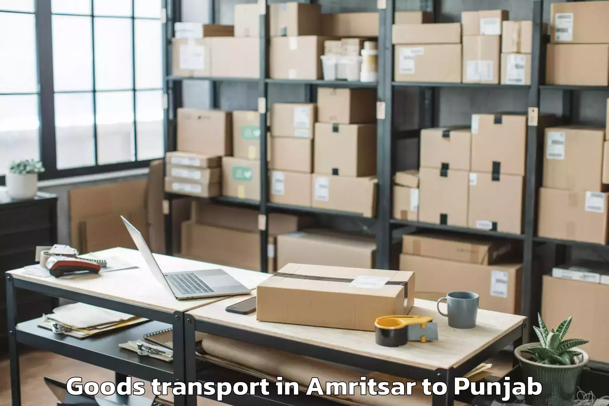 Hassle-Free Amritsar to Dirba Goods Transport